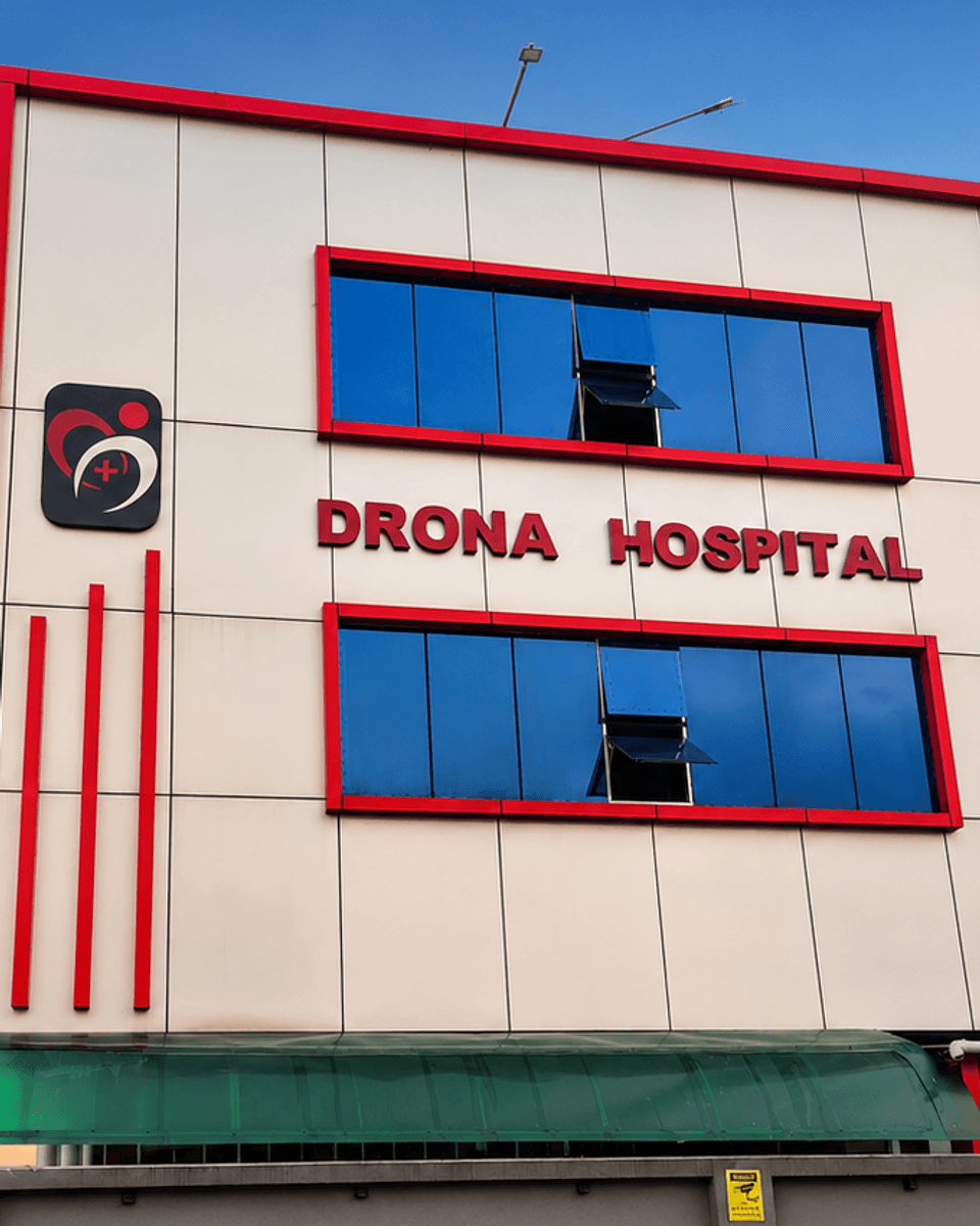 Drona Hospital building in Jamua, Giridih